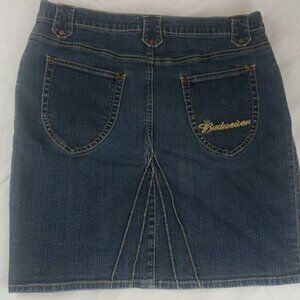 Budweiser 13 Blue Jean Denim Pencil Skirt